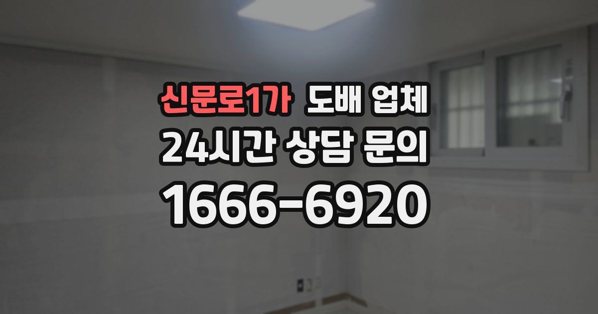 신문로1가 도배 업체