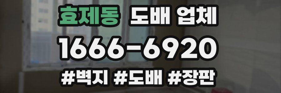 효제동 도배 업체