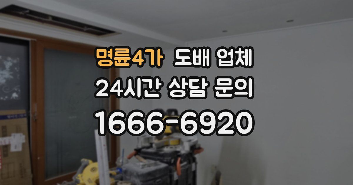 명륜4가 도배 업체
