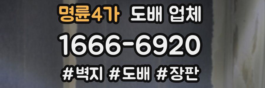 명륜4가 도배 업체