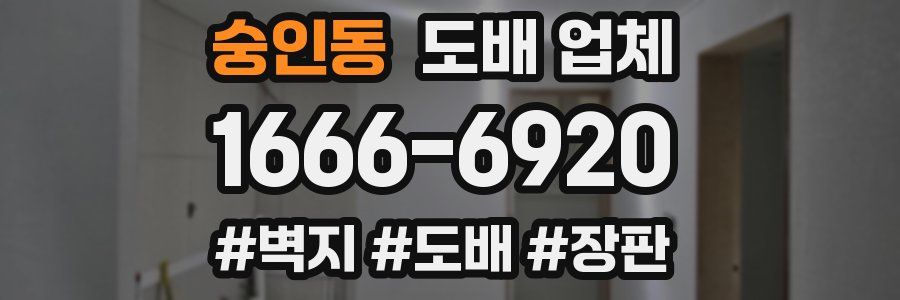 숭인동 도배 업체