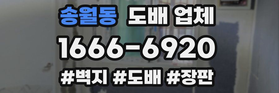 송월동 도배 업체