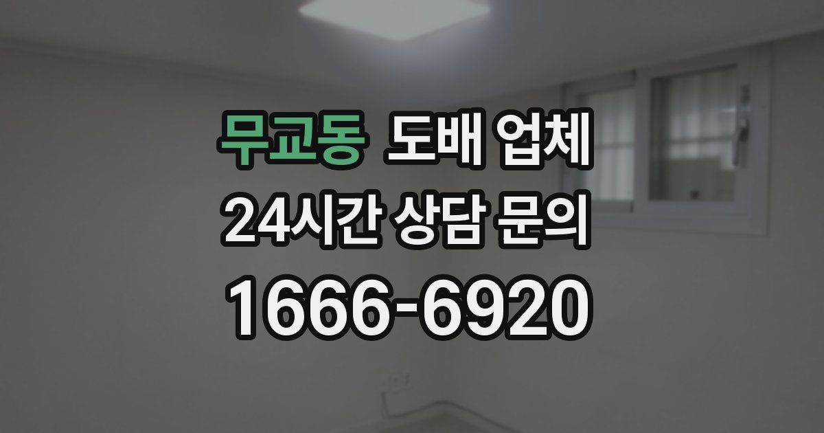무교동 도배 업체