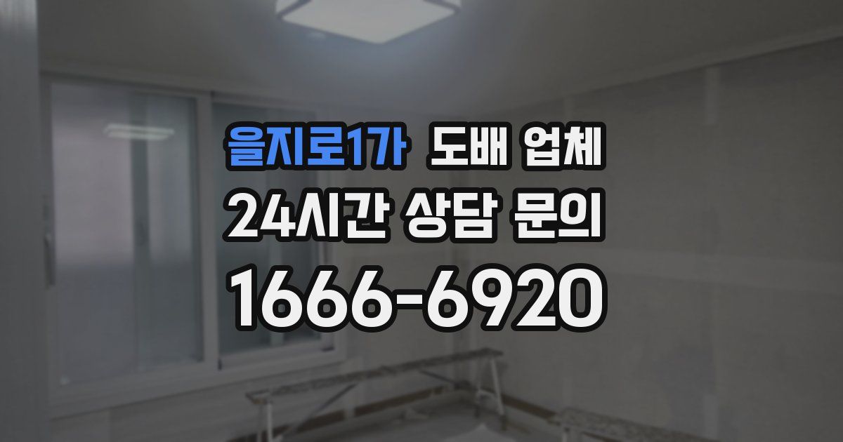 을지로1가 도배 업체