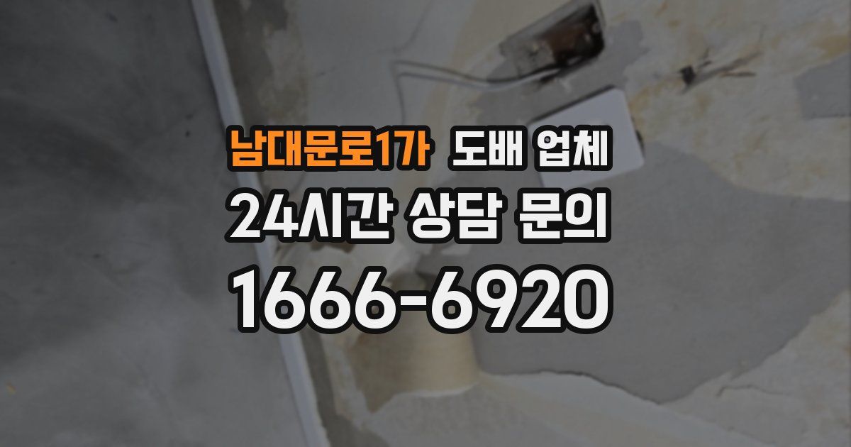 남대문로1가 도배 업체