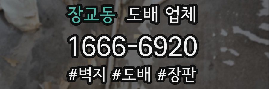 장교동 도배 업체