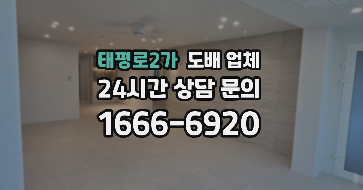 태평로2가 도배 업체