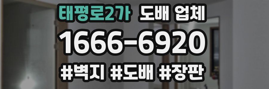 태평로2가 도배 업체