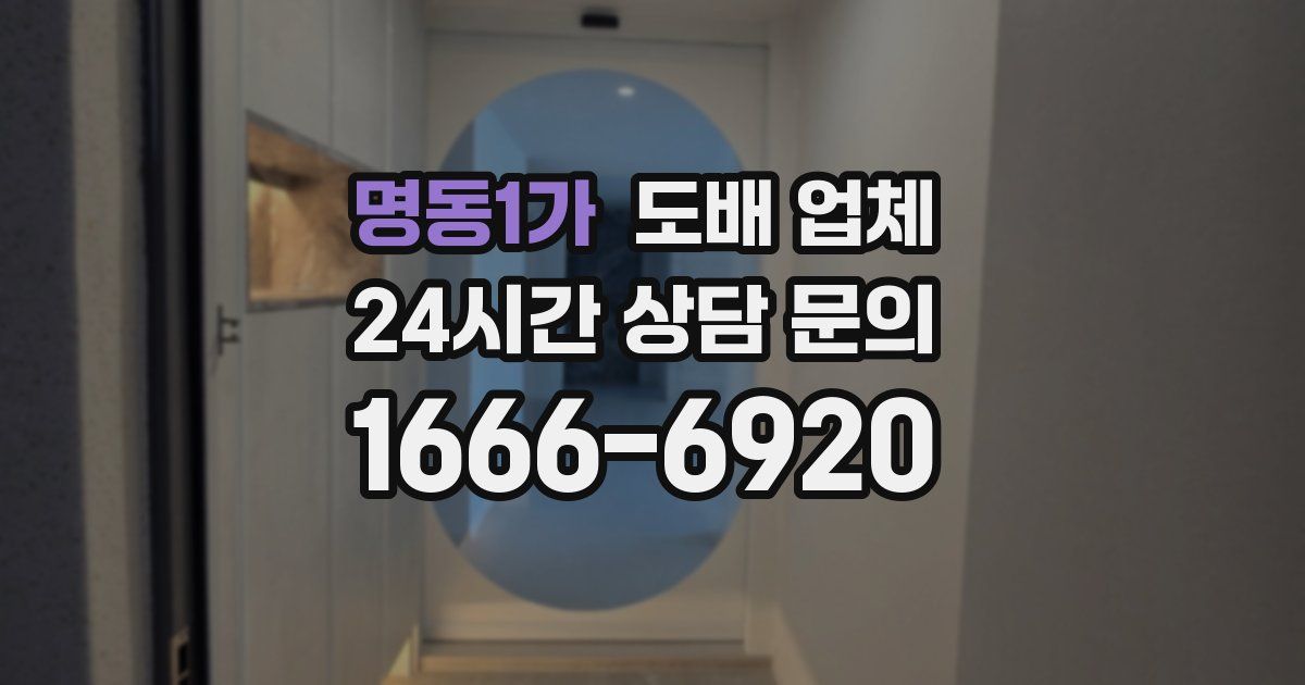 명동1가 도배 업체