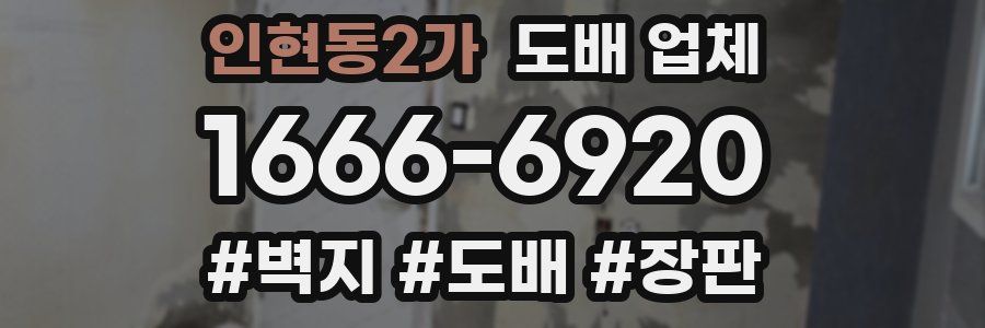 인현동2가 도배 업체