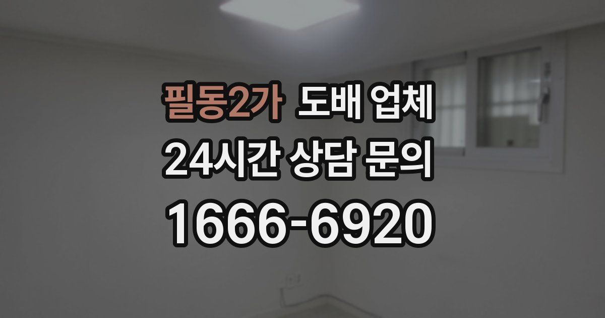 필동2가 도배 업체