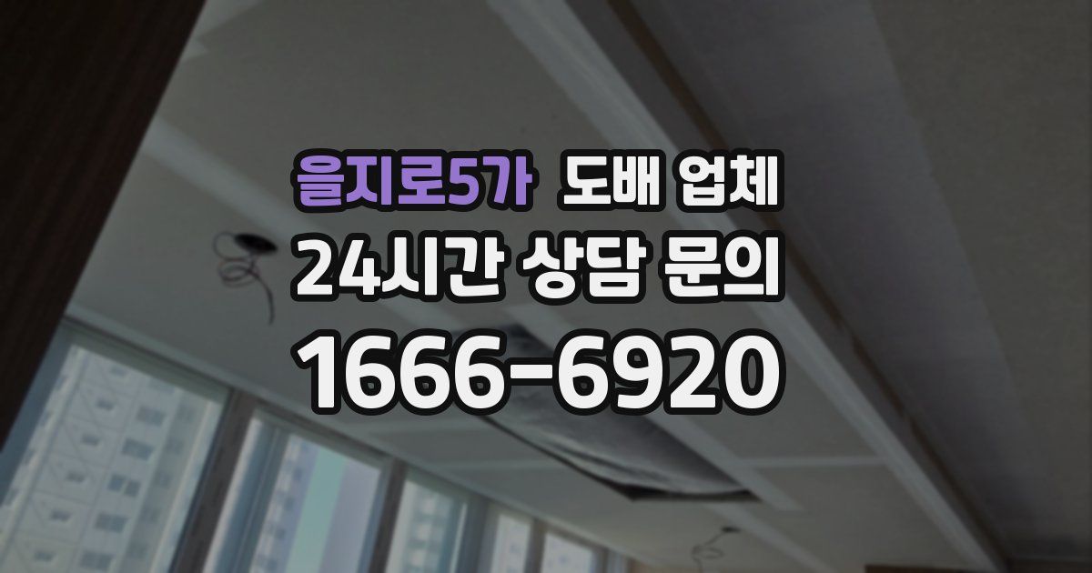 을지로5가 도배 업체