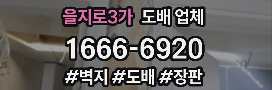 을지로3가 도배 업체