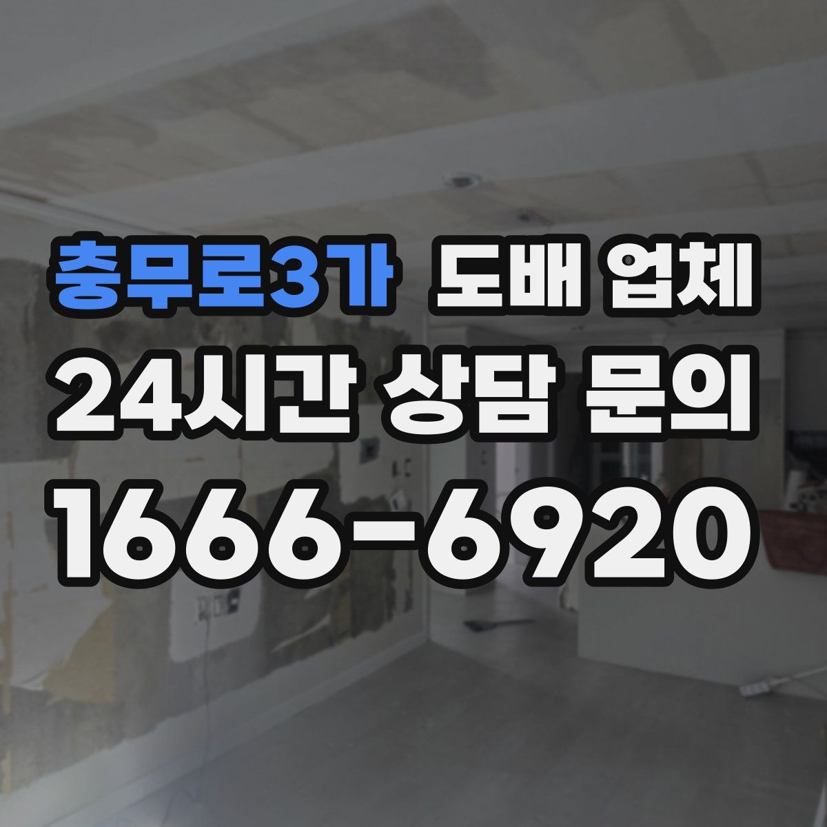 충무로3가 도배 업체