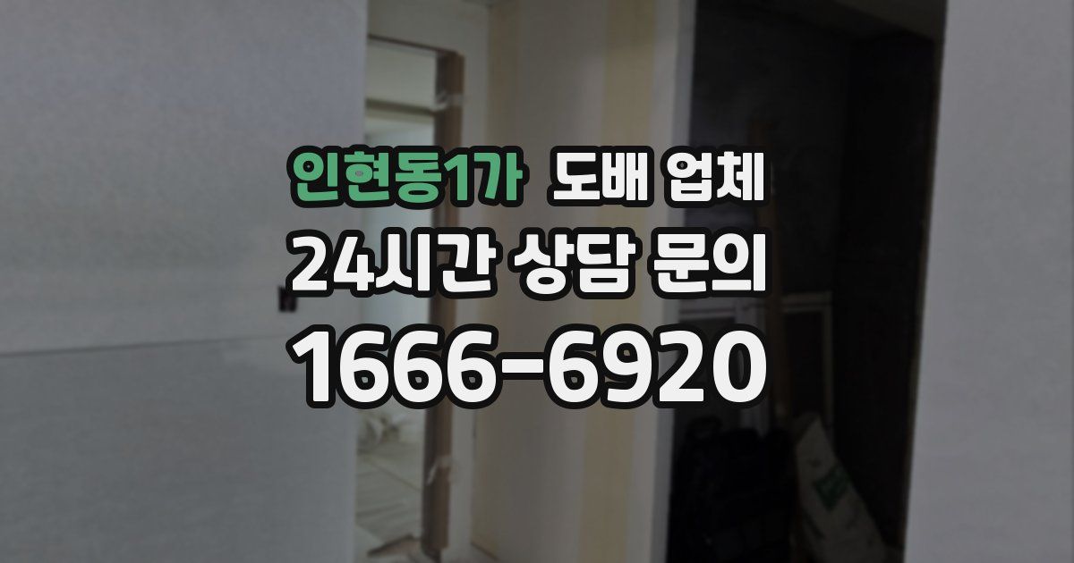 인현동1가 도배 업체