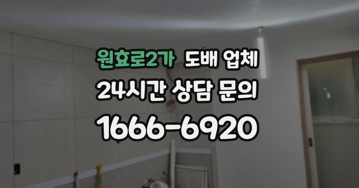 원효로2가 도배 업체