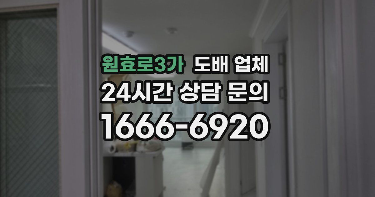 원효로3가 도배 업체
