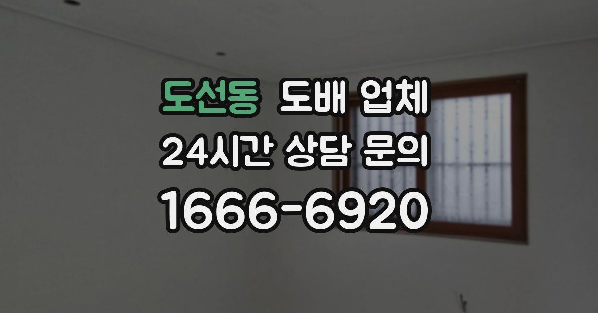 도선동 도배 업체