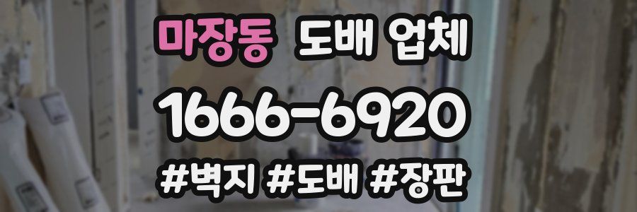 마장동 도배 업체