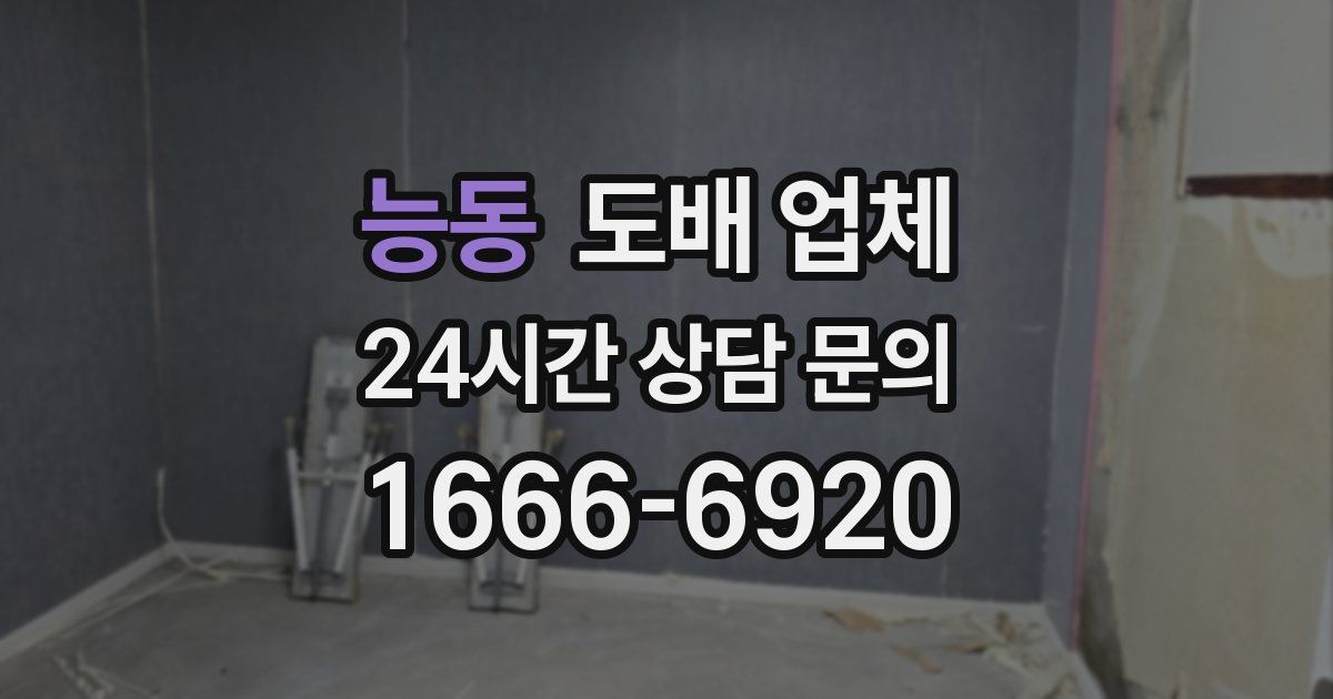 능동 도배 업체