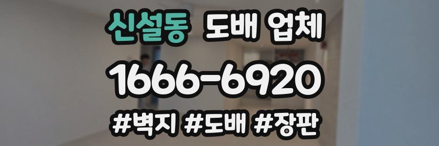 신설동 도배 업체