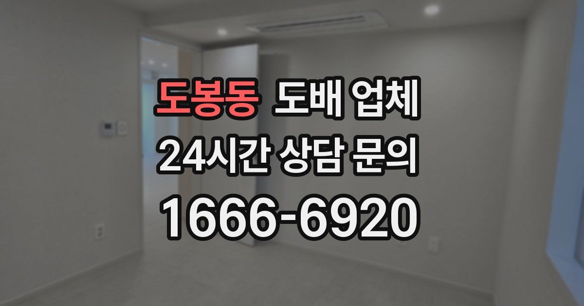 도봉동 도배 업체