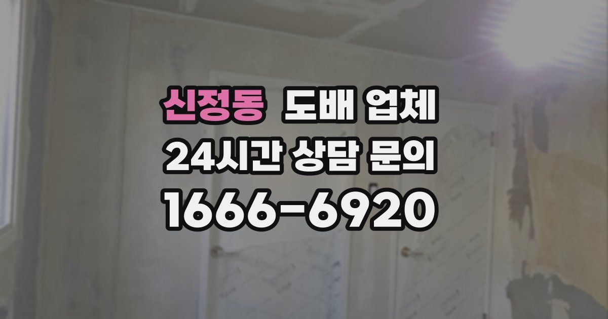 신정동 도배 업체