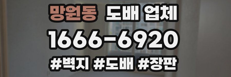 망원동 도배 업체