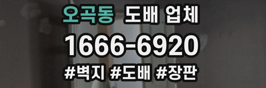 오곡동 도배 업체