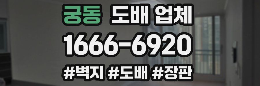궁동 도배 업체