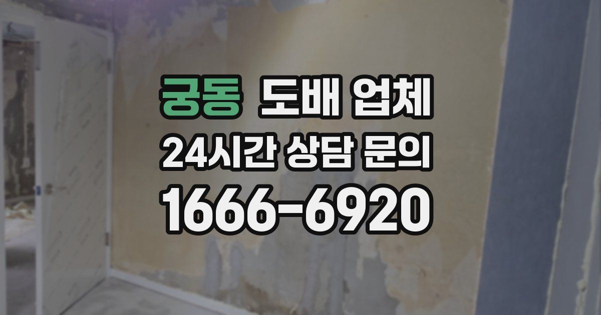 궁동 도배 업체