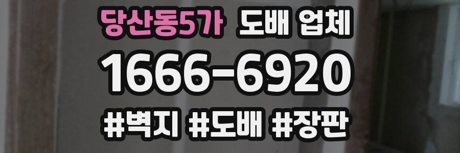 당산동5가 도배 업체
