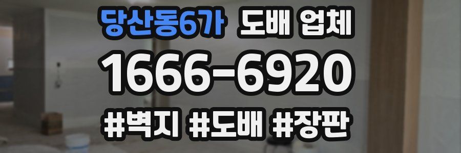 당산동6가 도배 업체