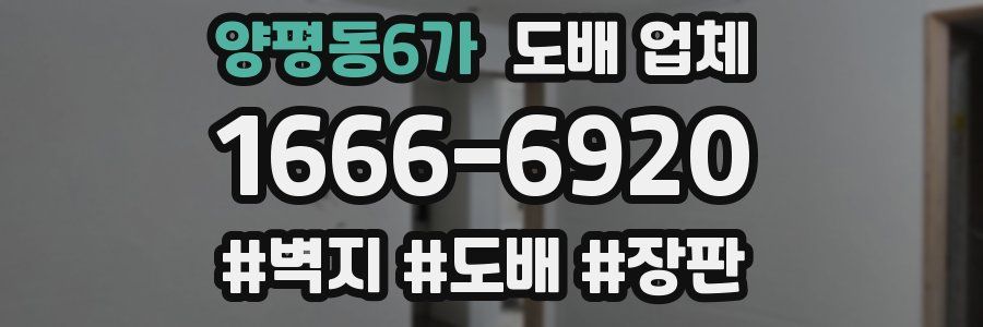 양평동6가 도배 업체