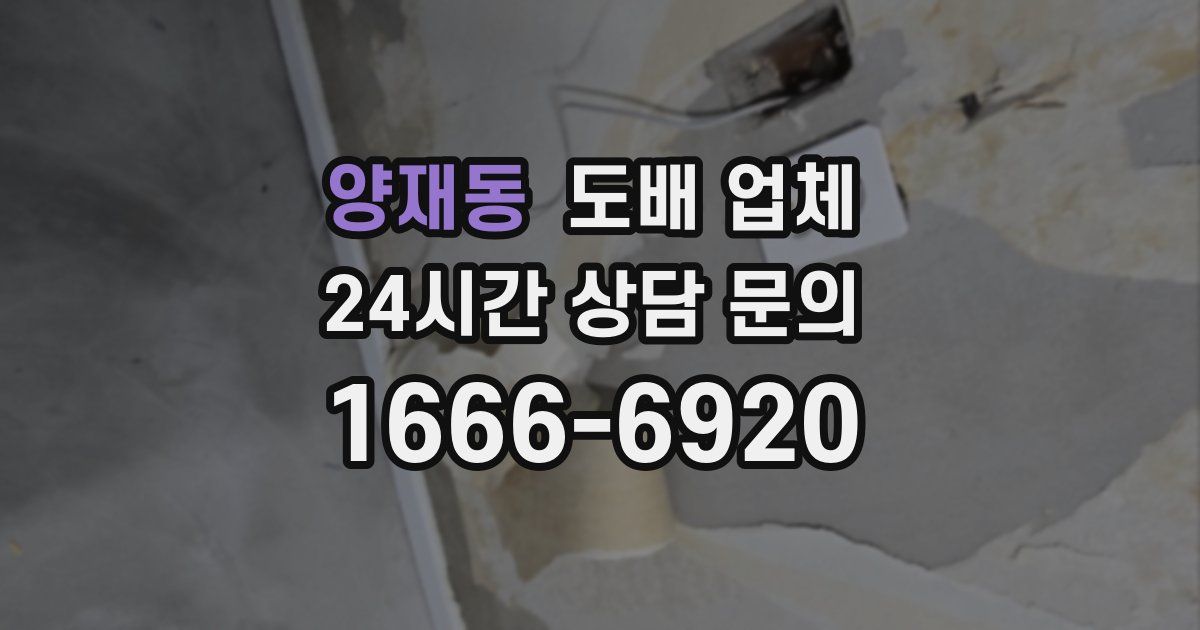 양재동 도배 업체