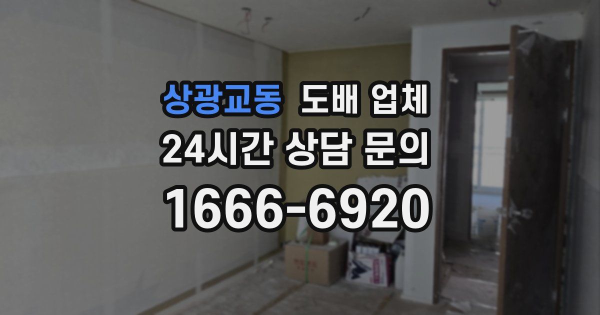 상광교동 도배 업체