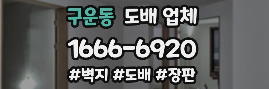 구운동 도배 업체