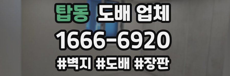탑동 도배 업체