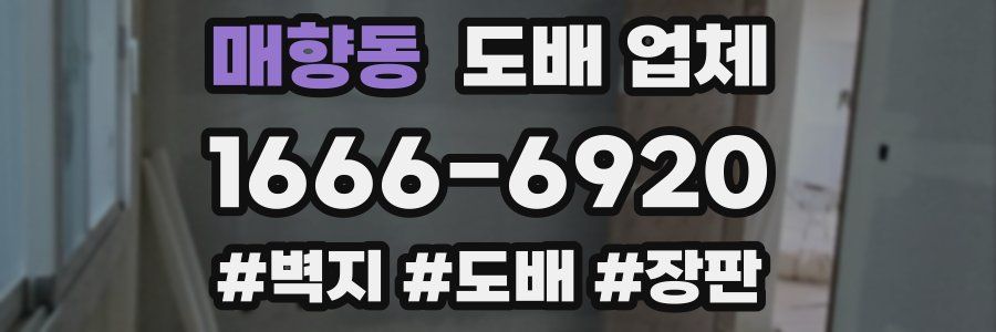 매향동 도배 업체