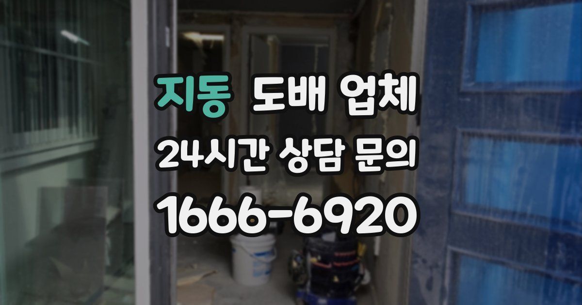 지동 도배 업체