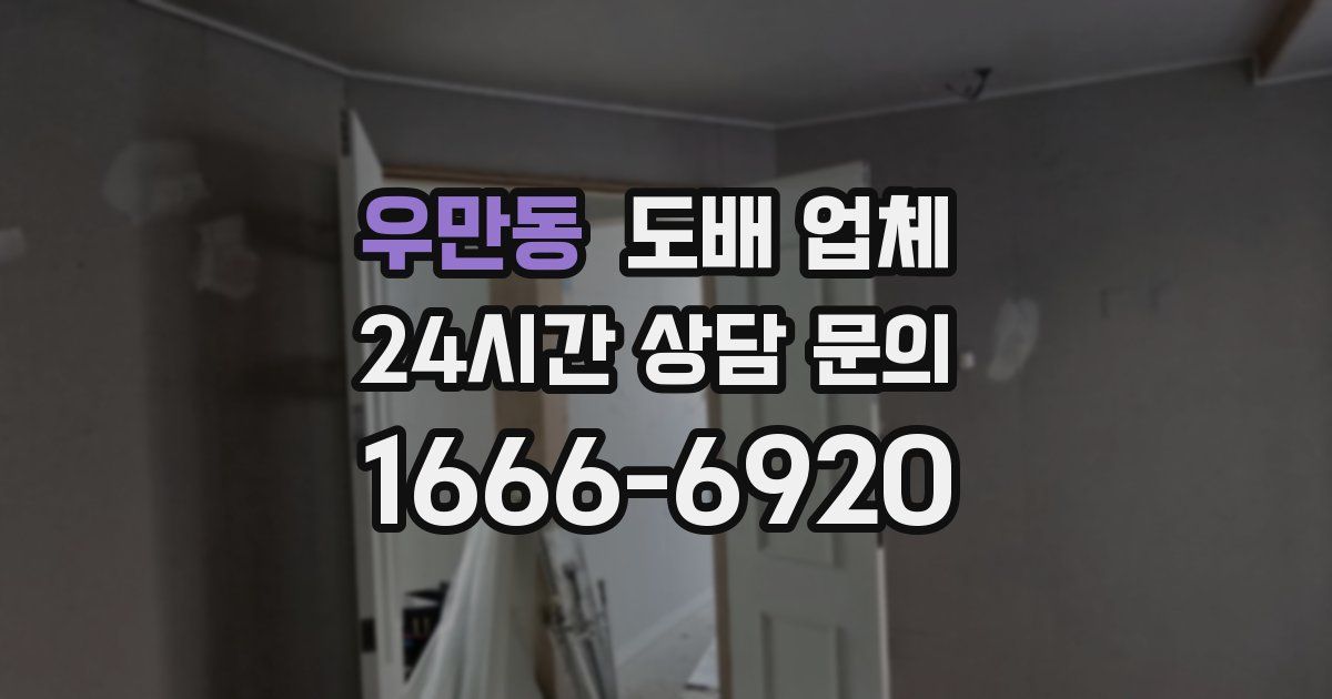 우만동 도배 업체