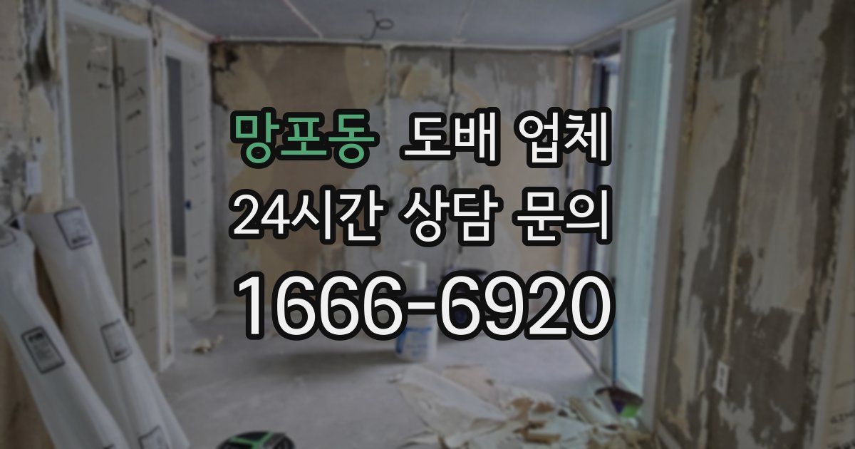 망포동 도배 업체