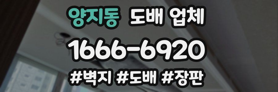 양지동 도배 업체