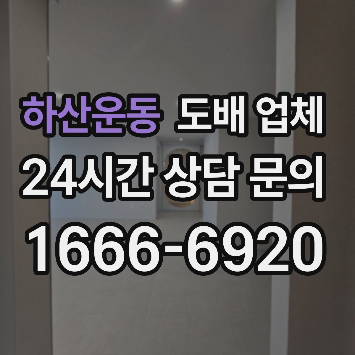 하산운동 도배 업체