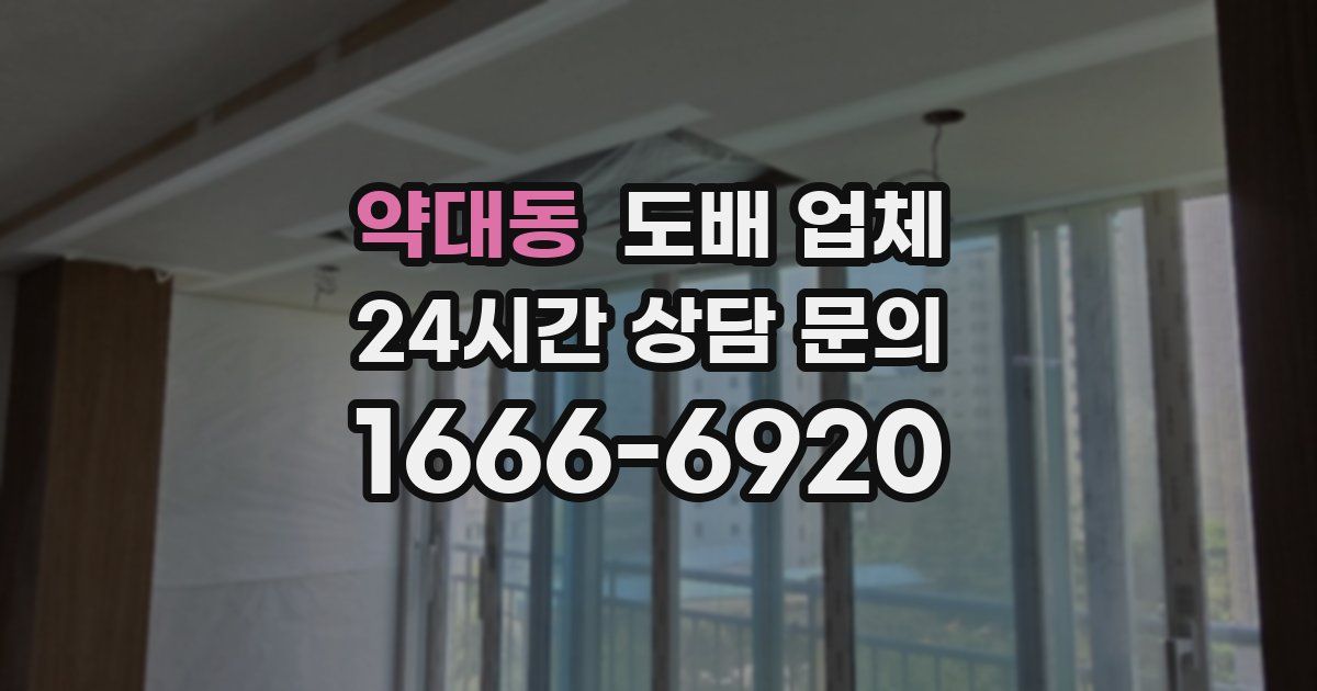 약대동 도배 업체