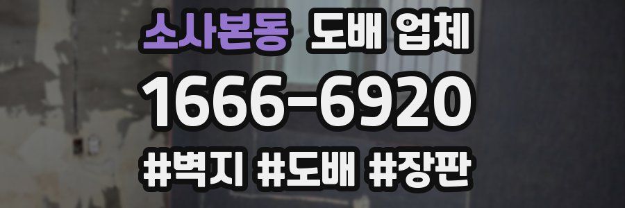 소사본동 도배 업체