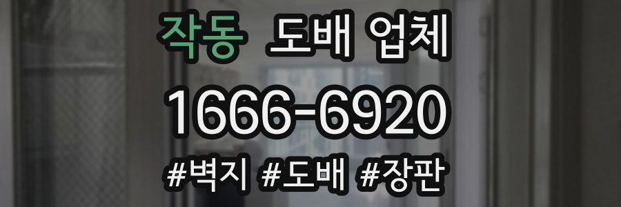 작동 도배 업체