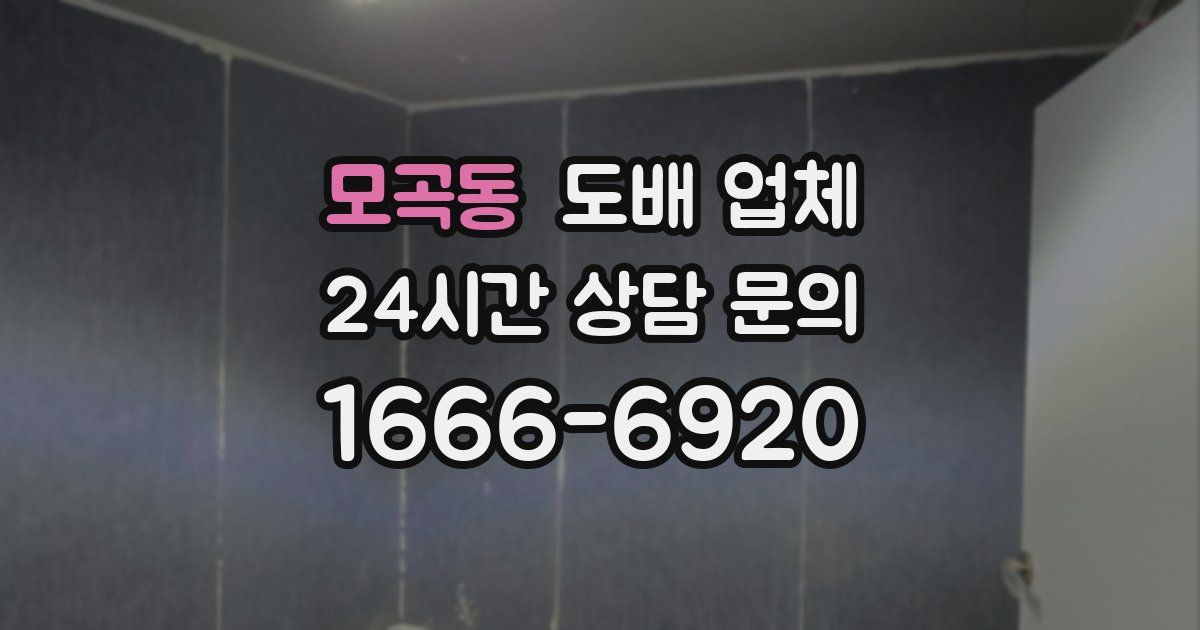 모곡동 도배 업체