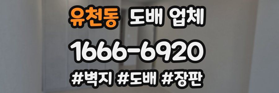 유천동 도배 업체