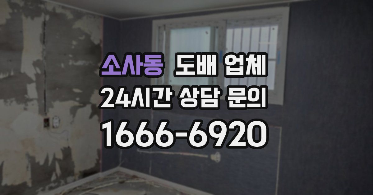 소사동 도배 업체